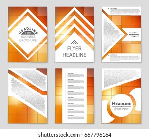 Abstract vector layout background set. For art template design, list, front page, mockup brochure theme style, banner, idea, cover, booklet, print, flyer, book, blank, card, ad, sign, sheet,, a4.