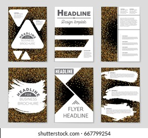 Abstract vector layout background set. For art template design, list, front page, mockup brochure theme style, banner, idea, cover, booklet, print, flyer, book, blank, card, ad, sign, sheet,, a4.