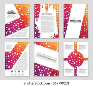 Abstract vector layout background set. For art template design, list, front page, mockup brochure theme style, banner, idea, cover, booklet, print, flyer, book, blank, card, ad, sign, sheet,, a4.