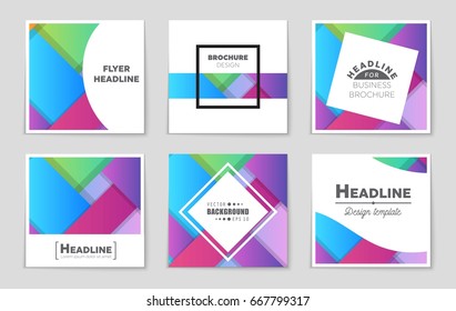 Abstract vector layout background set. For art template design, list, front page, mockup brochure theme style, banner, idea, cover, booklet, print, flyer, book, blank, card, ad, sign, sheet,, a4.