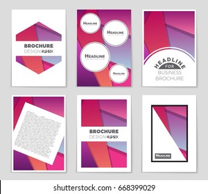 Abstract vector layout background set. For art template design, list, front page, mockup brochure theme style, banner, idea, cover, booklet, print, flyer, book, blank, card, ad, sign, sheet,, a4.