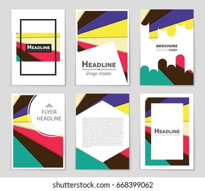 Abstract vector layout background set. For art template design, list, front page, mockup brochure theme style, banner, idea, cover, booklet, print, flyer, book, blank, card, ad, sign, sheet,, a4.
