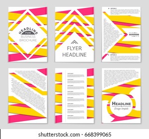 Abstract vector layout background set. For art template design, list, front page, mockup brochure theme style, banner, idea, cover, booklet, print, flyer, book, blank, card, ad, sign, sheet,, a4.