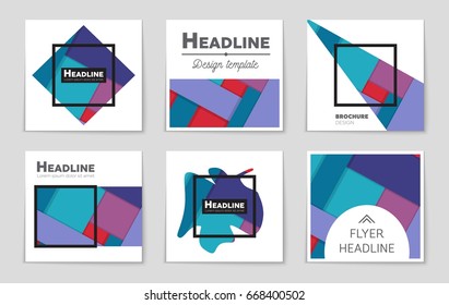 Abstract vector layout background set. For art template design, list, front page, mockup brochure theme style, banner, idea, cover, booklet, print, flyer, book, blank, card, ad, sign, sheet,, a4.