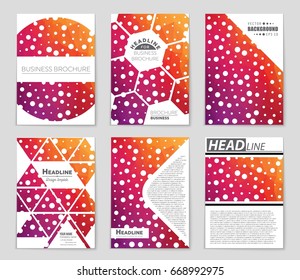 Abstract vector layout background set. For art template design, list, front page, mockup brochure theme style, banner, idea, cover, booklet, print, flyer, book, blank, card, ad, sign, sheet,, a4.