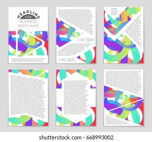 Abstract vector layout background set. For art template design, list, front page, mockup brochure theme style, banner, idea, cover, booklet, print, flyer, book, blank, card, ad, sign, sheet,, a4.