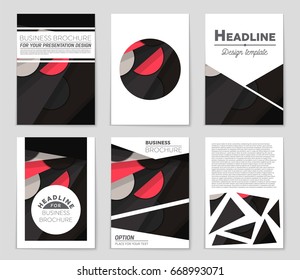 Abstract vector layout background set. For art template design, list, front page, mockup brochure theme style, banner, idea, cover, booklet, print, flyer, book, blank, card, ad, sign, sheet,, a4.