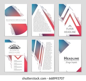 Abstract vector layout background set. For art template design, list, front page, mockup brochure theme style, banner, idea, cover, booklet, print, flyer, book, blank, card, ad, sign, sheet,, a4.