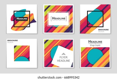 Abstract vector layout background set. For art template design, list, front page, mockup brochure theme style, banner, idea, cover, booklet, print, flyer, book, blank, card, ad, sign, sheet,, a4.