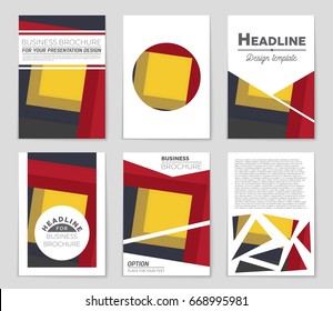 Abstract vector layout background set. For art template design, list, front page, mockup brochure theme style, banner, idea, cover, booklet, print, flyer, book, blank, card, ad, sign, sheet,, a4.