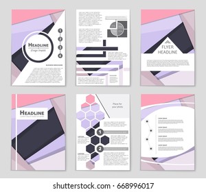 Abstract vector layout background set. For art template design, list, front page, mockup brochure theme style, banner, idea, cover, booklet, print, flyer, book, blank, card, ad, sign, sheet,, a4.