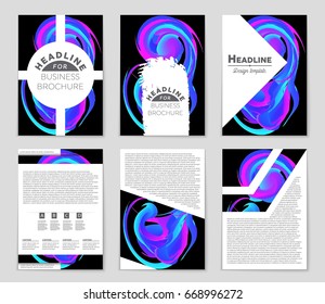 Abstract vector layout background set. For art template design, list, front page, mockup brochure theme style, banner, idea, cover, booklet, print, flyer, book, blank, card, ad, sign, sheet,, a4.