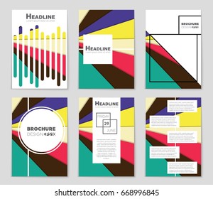 Abstract vector layout background set. For art template design, list, front page, mockup brochure theme style, banner, idea, cover, booklet, print, flyer, book, blank, card, ad, sign, sheet,, a4.