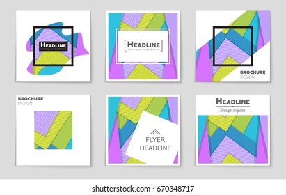 Abstract vector layout background set. For art template design, list, front page, mockup brochure theme style, banner, idea, cover, booklet, print, flyer, book, blank, card, ad, sign, sheet,, a4.