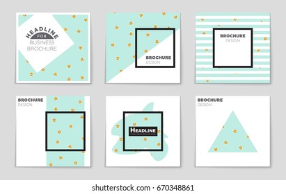 Abstract vector layout background set. For art template design, list, front page, mockup brochure theme style, banner, idea, cover, booklet, print, flyer, book, blank, card, ad, sign, sheet,, a4.
