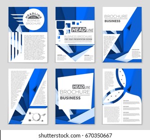 Abstract vector layout background set. For art template design, list, front page, mockup brochure theme style, banner, idea, cover, booklet, print, flyer, book, blank, card, ad, sign, sheet,, a4.