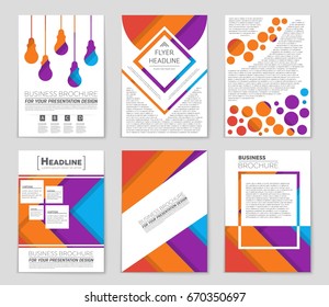 Abstract vector layout background set. For art template design, list, front page, mockup brochure theme style, banner, idea, cover, booklet, print, flyer, book, blank, card, ad, sign, sheet,, a4.