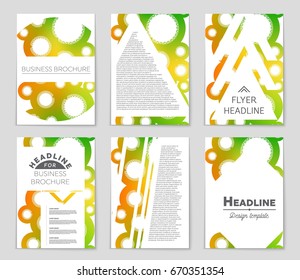 Abstract vector layout background set. For art template design, list, front page, mockup brochure theme style, banner, idea, cover, booklet, print, flyer, book, blank, card, ad, sign, sheet,, a4.