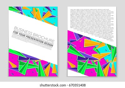 Abstract vector layout background set. For art template design, list, front page, mockup brochure theme style, banner, idea, cover, booklet, print, flyer, book, blank, card, ad, sign, sheet,, a4.
