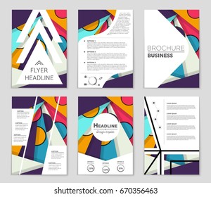 Abstract vector layout background set. For art template design, list, front page, mockup brochure theme style, banner, idea, cover, booklet, print, flyer, book, blank, card, ad, sign, sheet,, a4.