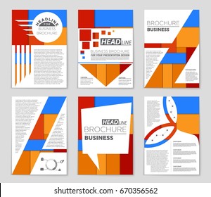 Abstract vector layout background set. For art template design, list, front page, mockup brochure theme style, banner, idea, cover, booklet, print, flyer, book, blank, card, ad, sign, sheet,, a4.