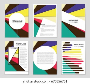 Abstract vector layout background set. For art template design, list, front page, mockup brochure theme style, banner, idea, cover, booklet, print, flyer, book, blank, card, ad, sign, sheet,, a4.