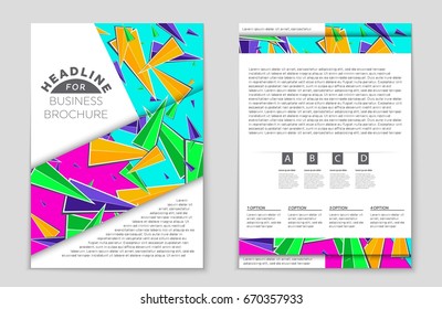 Abstract vector layout background set. For art template design, list, front page, mockup brochure theme style, banner, idea, cover, booklet, print, flyer, book, blank, card, ad, sign, sheet,, a4.