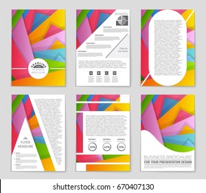 Abstract vector layout background set. For art template design, list, front page, mockup brochure theme style, banner, idea, cover, booklet, print, flyer, book, blank, card, ad, sign, sheet,, a4.