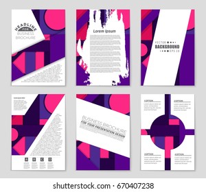 Abstract vector layout background set. For art template design, list, front page, mockup brochure theme style, banner, idea, cover, booklet, print, flyer, book, blank, card, ad, sign, sheet,, a4.