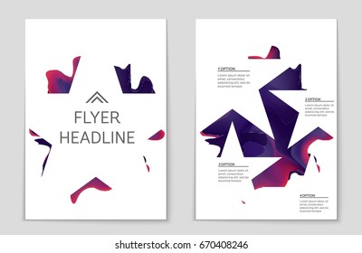 Abstract vector layout background set. For art template design, list, front page, mockup brochure theme style, banner, idea, cover, booklet, print, flyer, book, blank, card, ad, sign, sheet,, a4.