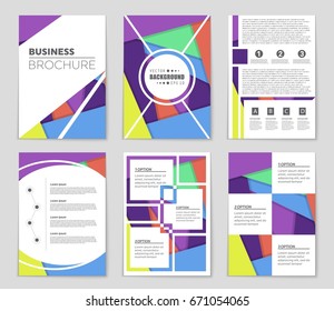 Abstract vector layout background set. For art template design, list, front page, mockup brochure theme style, banner, idea, cover, booklet, print, flyer, book, blank, card, ad, sign, sheet,, a4.