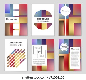 Abstract vector layout background set. For art template design, list, front page, mockup brochure theme style, banner, idea, cover, booklet, print, flyer, book, blank, card, ad, sign, sheet,, a4.