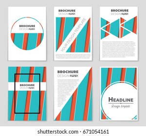 Abstract vector layout background set. For art template design, list, front page, mockup brochure theme style, banner, idea, cover, booklet, print, flyer, book, blank, card, ad, sign, sheet,, a4.