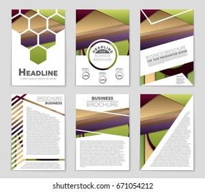 Abstract vector layout background set. For art template design, list, front page, mockup brochure theme style, banner, idea, cover, booklet, print, flyer, book, blank, card, ad, sign, sheet,, a4.