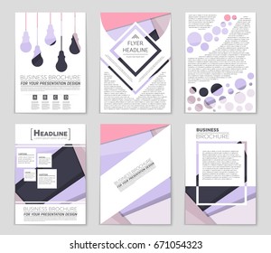Abstract vector layout background set. For art template design, list, front page, mockup brochure theme style, banner, idea, cover, booklet, print, flyer, book, blank, card, ad, sign, sheet,, a4.