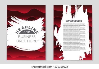 Abstract vector layout background set. For art template design, list, front page, mockup brochure theme style, banner, idea, cover, booklet, print, flyer, book, blank, card, ad, sign, sheet,, a4
