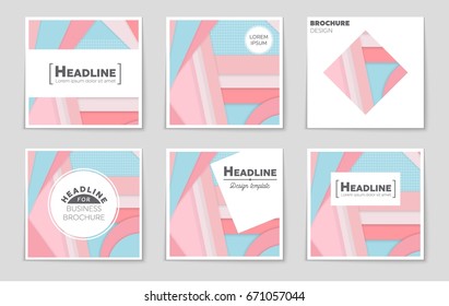Abstract vector layout background set. For art template design, list, front page, mockup brochure theme style, banner, idea, cover, booklet, print, flyer, book, blank, card, ad, sign, sheet,, a4.