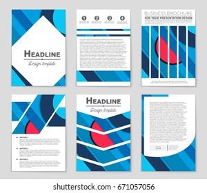 Abstract vector layout background set. For art template design, list, front page, mockup brochure theme style, banner, idea, cover, booklet, print, flyer, book, blank, card, ad, sign, sheet,, a4.