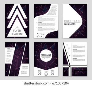 Abstract vector layout background set. For art template design, list, front page, mockup brochure theme style, banner, idea, cover, booklet, print, flyer, book, blank, card, ad, sign, sheet,, a4.
