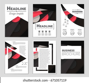 Abstract vector layout background set. For art template design, list, front page, mockup brochure theme style, banner, idea, cover, booklet, print, flyer, book, blank, card, ad, sign, sheet,, a4.