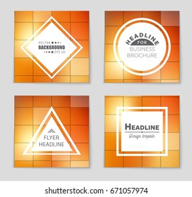 Abstract vector layout background set. For art template design, list, front page, mockup brochure theme style, banner, idea, cover, booklet, print, flyer, book, blank, card, ad, sign, sheet,, a4.