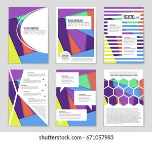 Abstract vector layout background set. For art template design, list, front page, mockup brochure theme style, banner, idea, cover, booklet, print, flyer, book, blank, card, ad, sign, sheet,, a4.