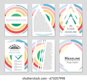 Abstract vector layout background set. For art template design, list, front page, mockup brochure theme style, banner, idea, cover, booklet, print, flyer, book, blank, card, ad, sign, sheet,, a4.