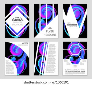 Abstract vector layout background set. For art template design, list, front page, mockup brochure theme style, banner, idea, cover, booklet, print, flyer, book, blank, card, ad, sign, sheet,, a4.