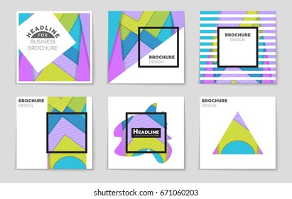 Abstract vector layout background set. For art template design, list, front page, mockup brochure theme style, banner, idea, cover, booklet, print, flyer, book, blank, card, ad, sign, sheet,, a4.