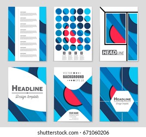 Abstract vector layout background set. For art template design, list, front page, mockup brochure theme style, banner, idea, cover, booklet, print, flyer, book, blank, card, ad, sign, sheet,, a4.