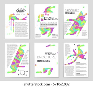 Abstract vector layout background set. For art template design, list, front page, mockup brochure theme style, banner, idea, cover, booklet, print, flyer, book, blank, card, ad, sign, sheet,, a4.