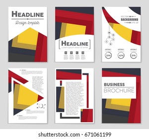 Abstract vector layout background set. For art template design, list, front page, mockup brochure theme style, banner, idea, cover, booklet, print, flyer, book, blank, card, ad, sign, sheet,, a4.