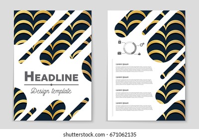 Abstract vector layout background set. For art template design, list, front page, mockup brochure theme style, banner, idea, cover, booklet, print, flyer, book, blank, card, ad, sign, sheet,, a4