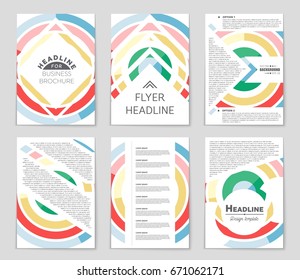 Abstract vector layout background set. For art template design, list, front page, mockup brochure theme style, banner, idea, cover, booklet, print, flyer, book, blank, card, ad, sign, sheet,, a4.